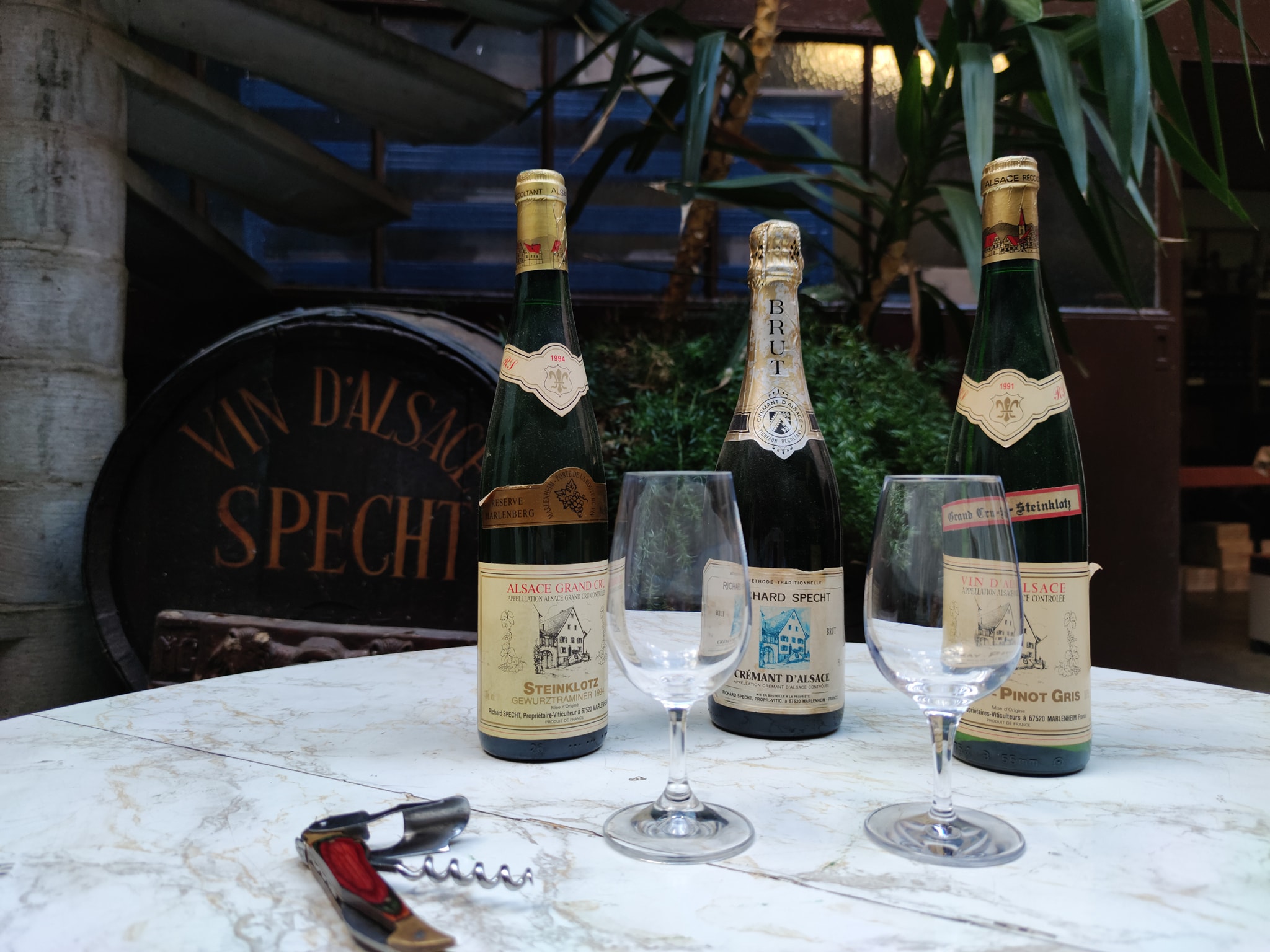 Trio de bouteilles vins d'Alsace - Dégustation Domaine Richard Specht